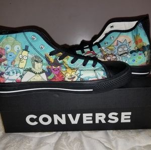 rick and morty converse shoes